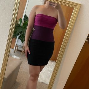 Wet Seal Tricolor Bodycon Dress